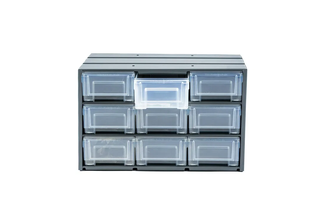02D643KP – MASTERACK Storage Cabinet, 9 Drawers Store Nuts/ Bolts/ Other Small Items In Stackable Wi - view 3